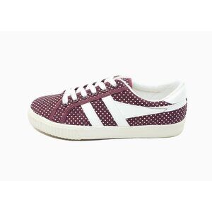 Gola x Talbots MC Tennis Women’s Sneakers Burgundy Polka Dot Canvas Size 7